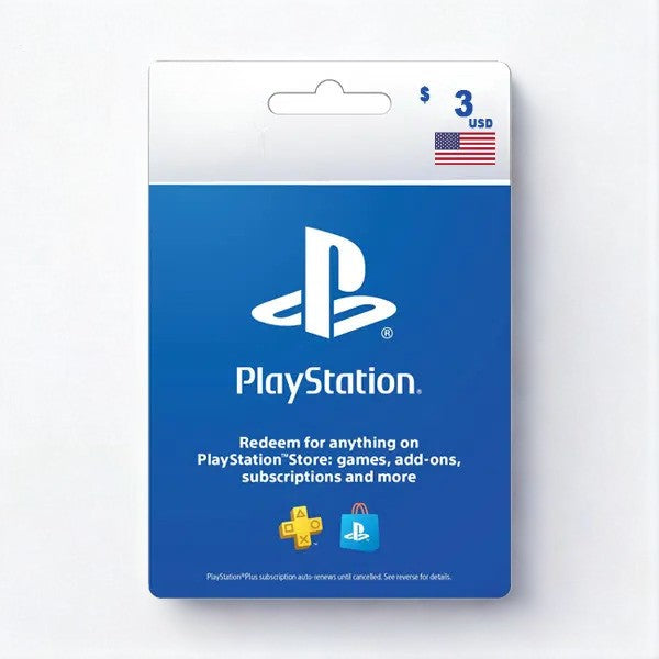 PSN Gift Card USA 3 USD