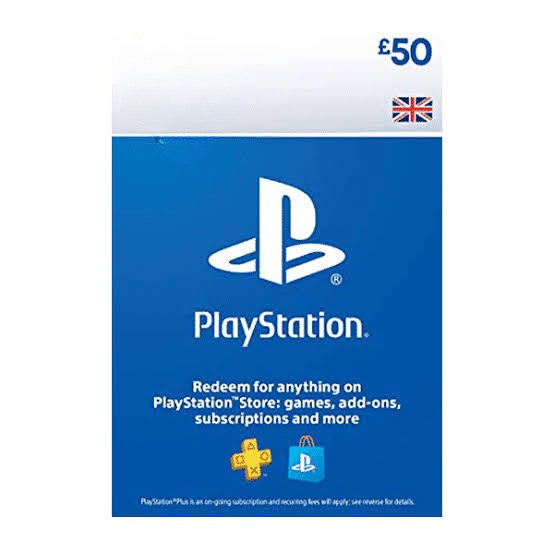PSN Gift Card UK 50 GBP