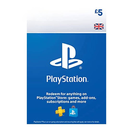 PSN Gift Card UK 5 GBP